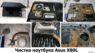 Чистка ноутбука Asus x80l Харьков