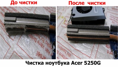 Чистка ноутбука Acer 5250G