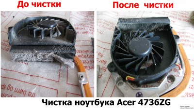 Чистка ноутбука Acer 4736ZG